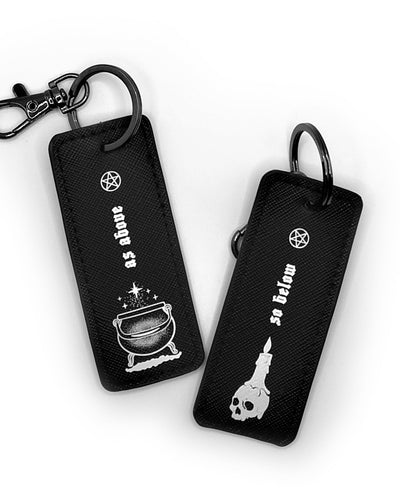 As Above, So Below Black Keychain. Keyring Zombifit