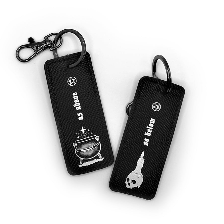 As Above, So Below Black Keychain. Keyring Zombifit