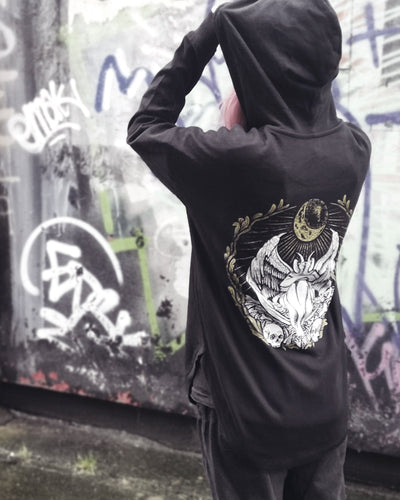 Dark Angel Loose-cut Hoodie (no pockets) hoodie Zombifit