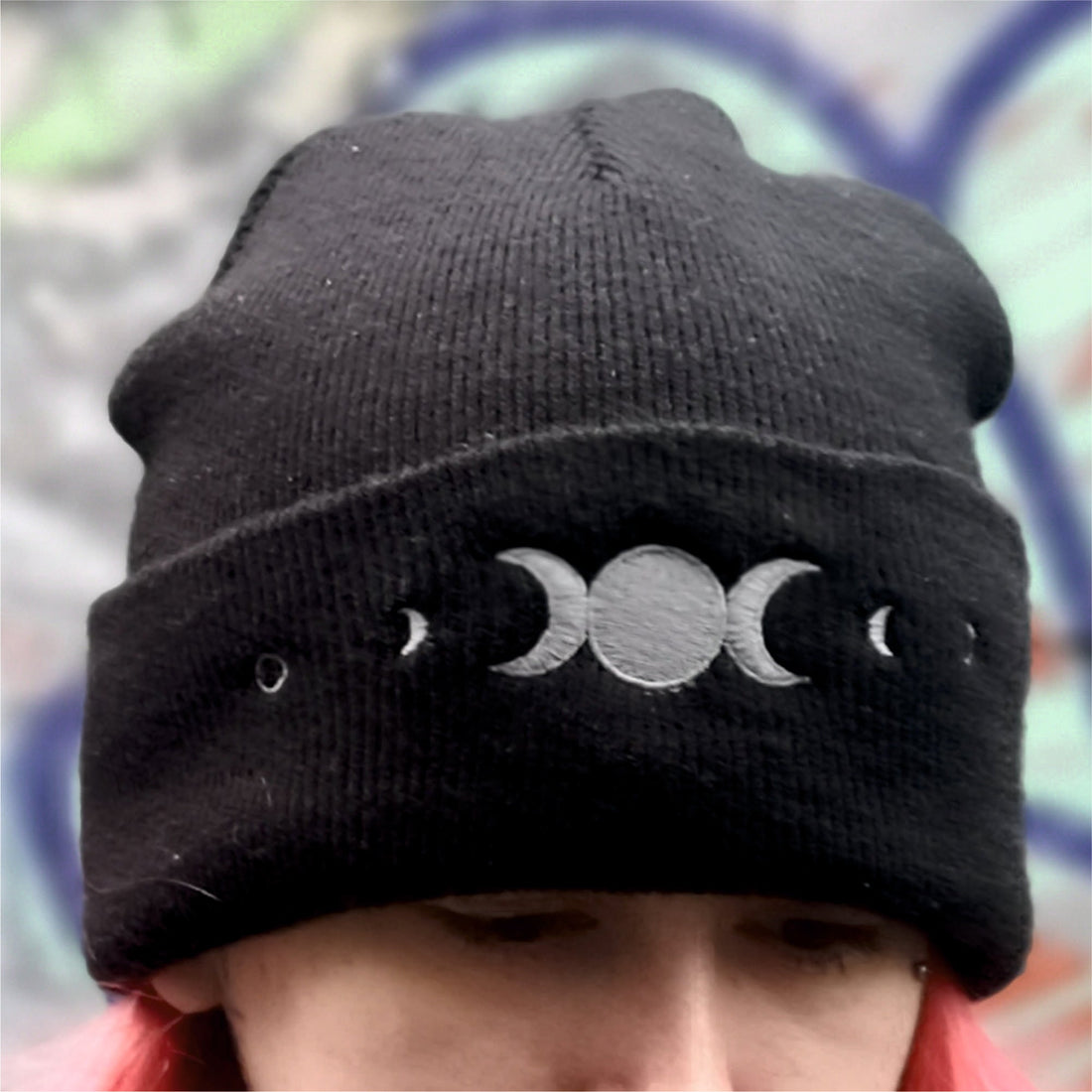 Grey Moon Phases Beanie - ZombifitGrey Moon Phases BeanieGrey Moon Phases Beanie