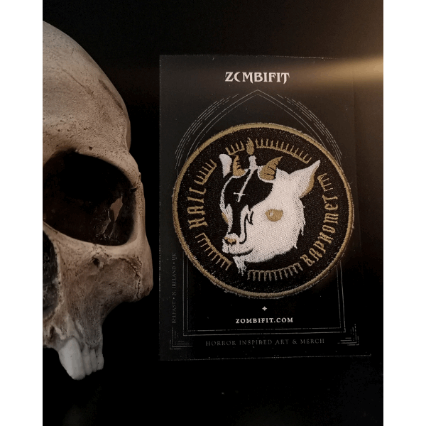 Hail Baphomet Embroidered Patch Patch Zombifit