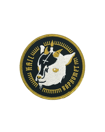 Hail Baphomet Embroidered Patch Patch Zombifit