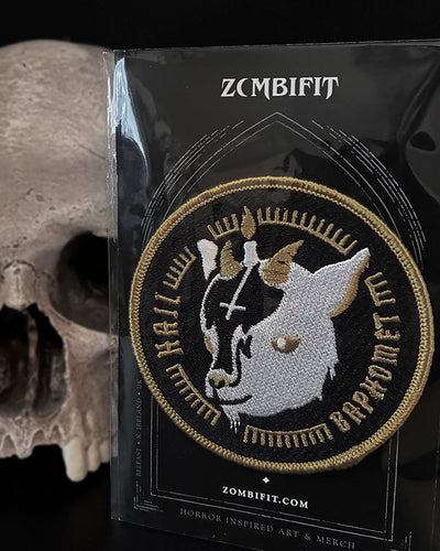 Hail Baphomet Embroidered Patch Patch Zombifit