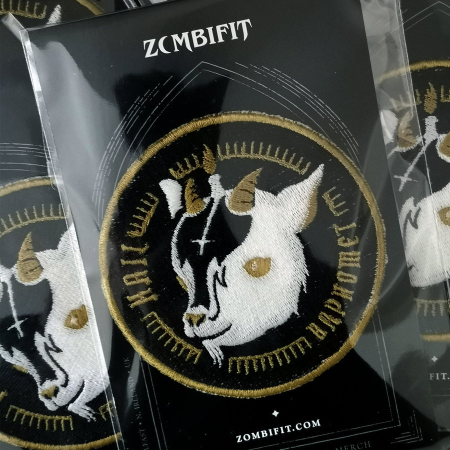 Hail Baphomet Embroidered Patch Patch Zombifit