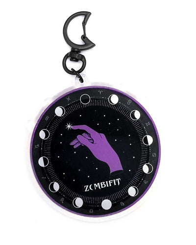 Moon Phase Acrylic Key-clip Keyring Zombifit