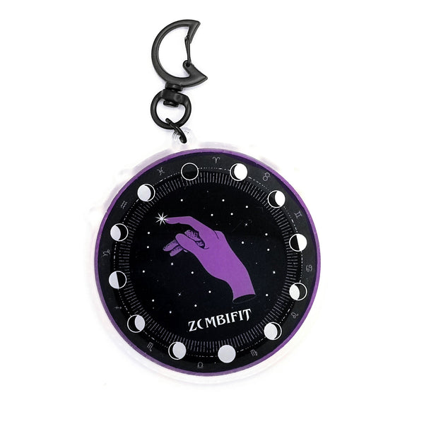 Moon Phase Acrylic Key-clip Keyring Zombifit
