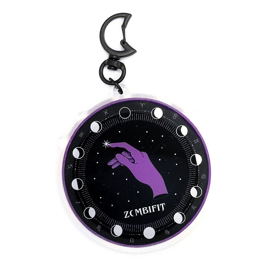 Moon Phase Acrylic Key-clip Keyring Zombifit