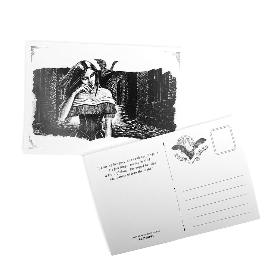 Savouring Her Prey Postcard Postcard Zombifit