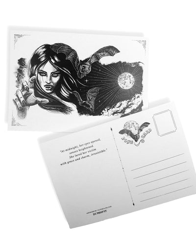 Set of 3 Victorian Vampire Postcards Postcard Zombifit