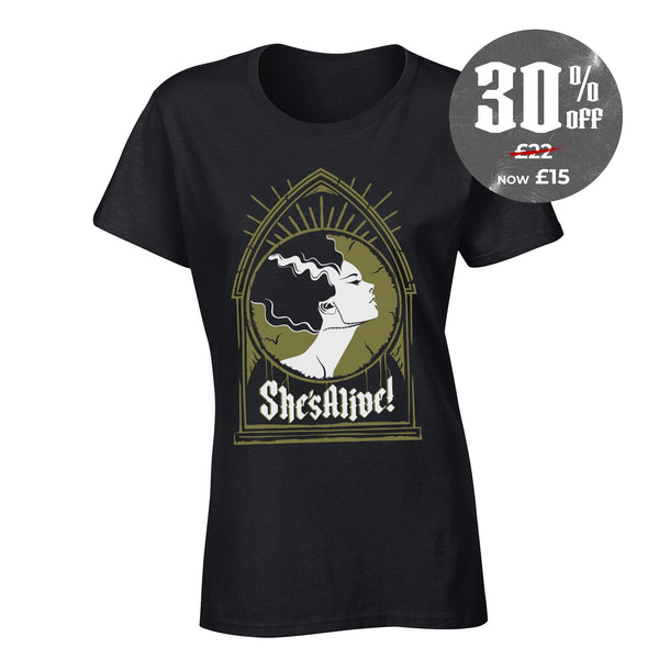 She's Alive - Fitted T-shirt Zombifit