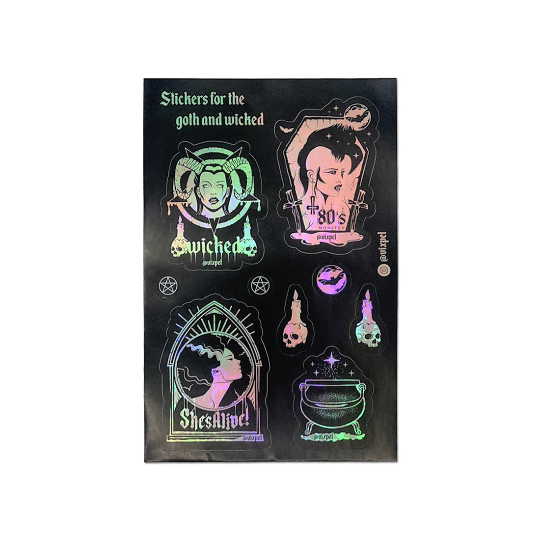 Silver Holographic Sticker Sheet - ZombifitSilver Holographic Sticker SheetSilver Holographic Sticker Sheet