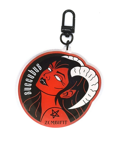Succubus Acrylic Key-clip Keyring Zombifit