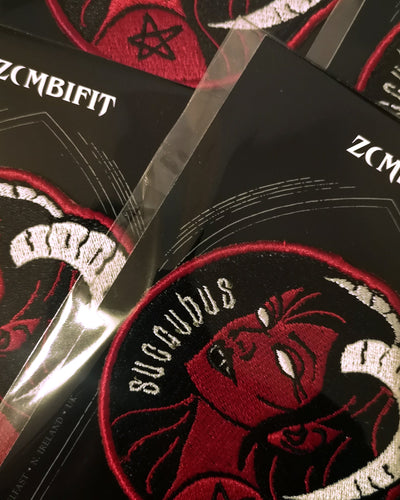 Succubus Inspired Embroidered Patch Patch Zombifit
