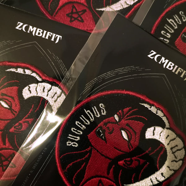 Succubus Inspired Embroidered Patch Patch Zombifit