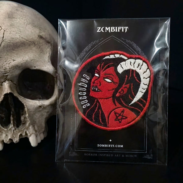 Succubus Inspired Embroidered Patch Patch Zombifit