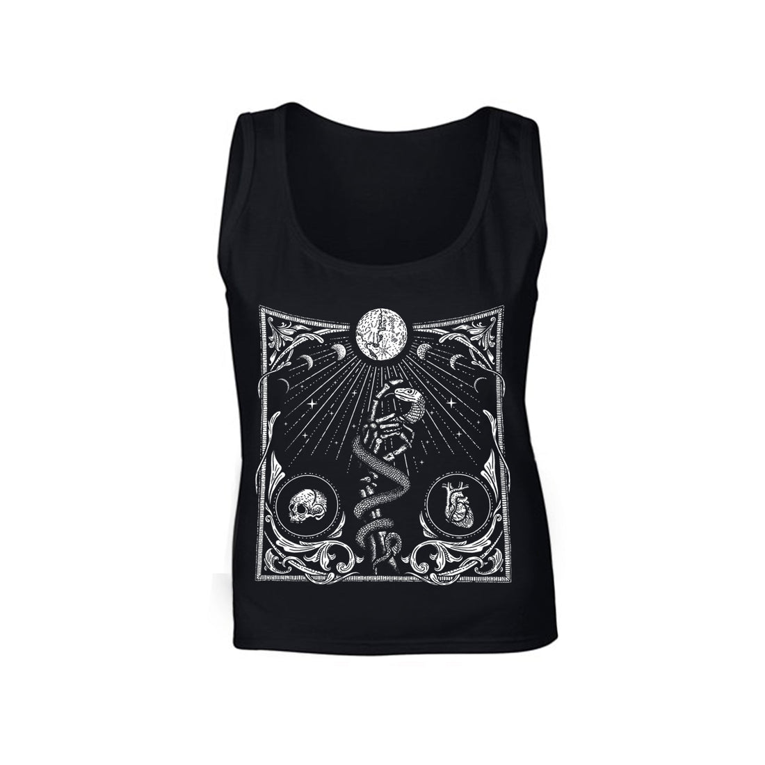 Touch of Evil Tank Top - White Print - ZombifitTouch of Evil Tank Top - White PrintTouch of Evil Tank Top - White Print