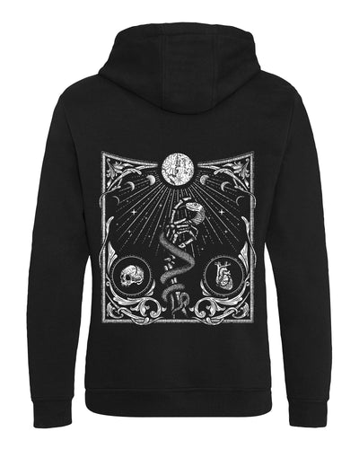 Touch of Evil Black Zip up Hoodie zoodie Zombifit