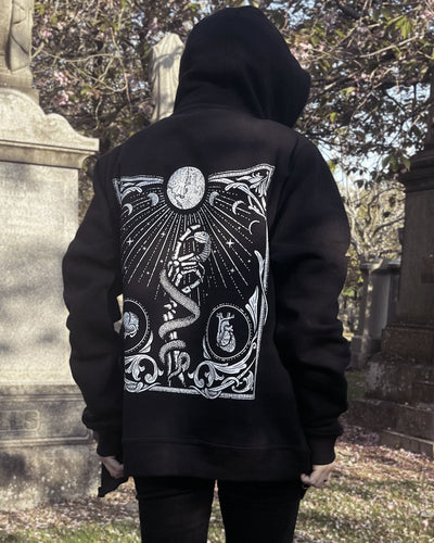 Touch of Evil Black Zip up Hoodie zoodie Zombifit