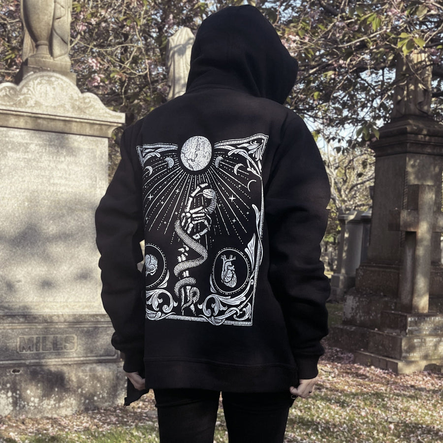 Touch of Evil Black Zip up Hoodie zoodie Zombifit