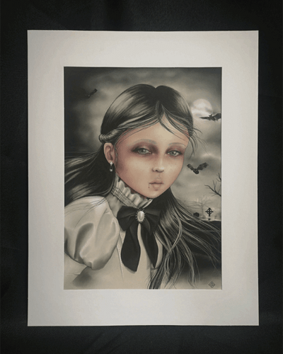 Vampire Child A4 Print Wall Art Zombifit