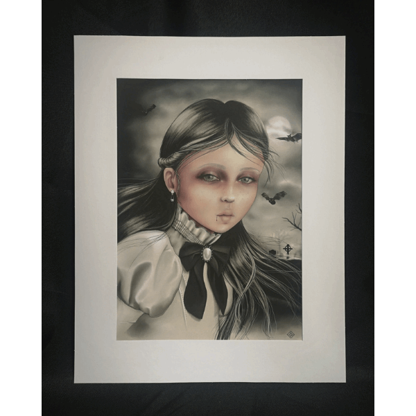 Vampire Child A4 Print Wall Art Zombifit