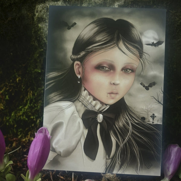 Vampire Child Postcard Postcard Zombifit