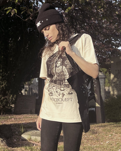 White Moon Phases Beanie Zombifit